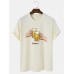 Mens Beers Cheers Graphic Crew Neck Cotton Short Sleeve T  Shirts
