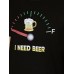 Mens Beers Fuel Meter Print Cotton Short Sleeve T  Shirts