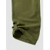 Men Solid Two Large Pockets Buttons Designed Drawstring Casual Pants