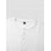 Men Solid Half Buttons O Neck Soft Breathable Short Sleeve Brief Casual T  Shirt